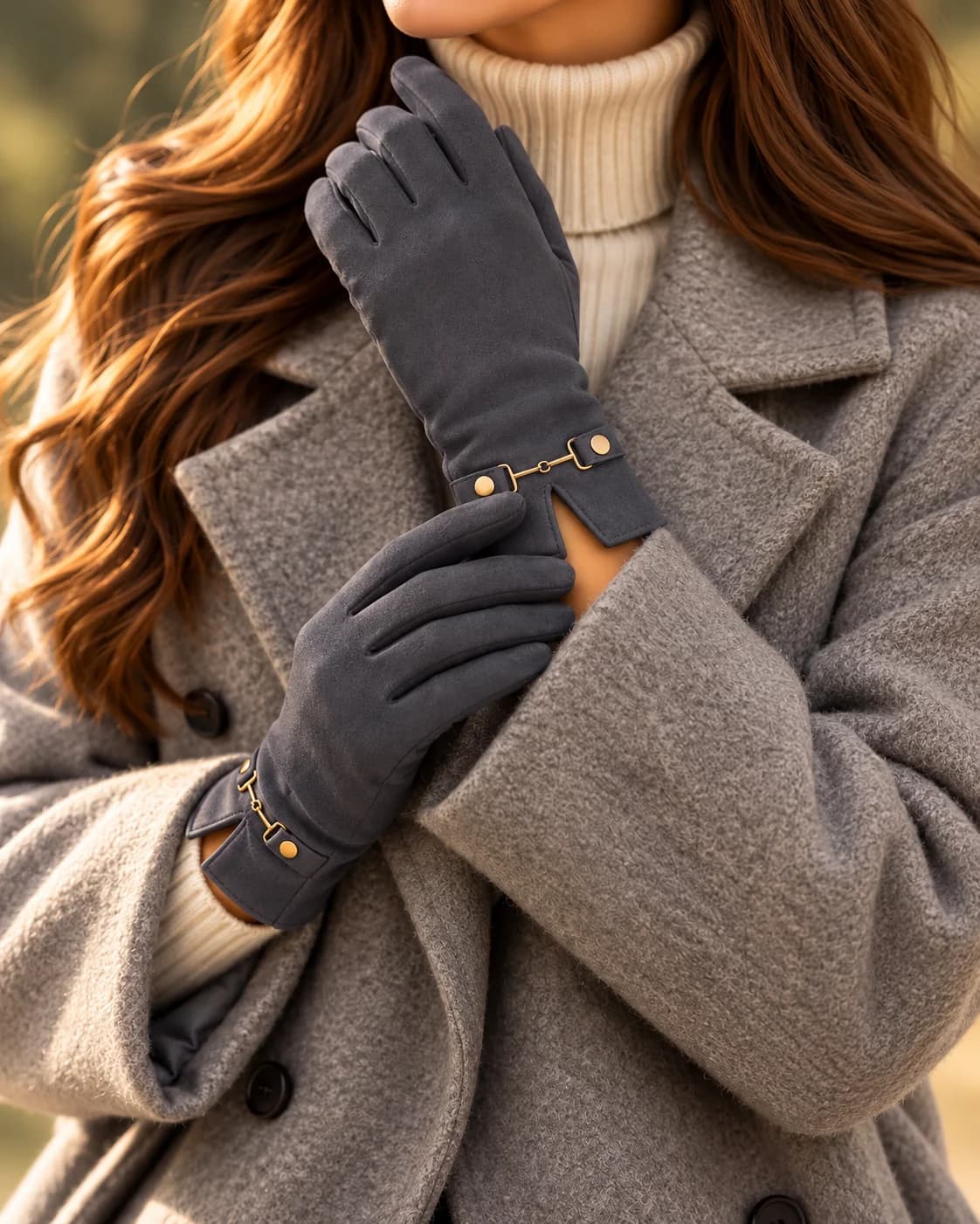 Guantes gris