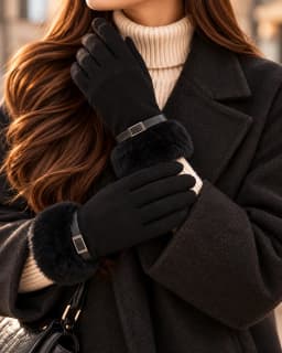 Guantes pelito negro